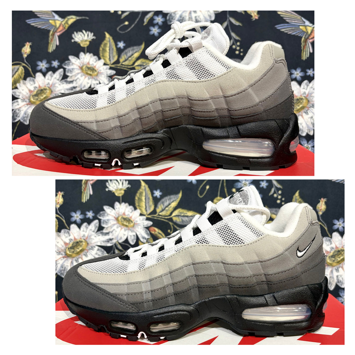 NIKE AIR MAX 95 BIG BUBBLE ナイキ エアマックス95 ホワイト グレー ブラック 25.0cm TT066