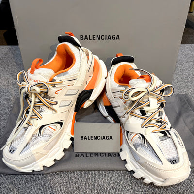 BALENCIAGA バレンシアガ ダッドスニーカー ホワイト オレンジ 37 24.5cm 箱付き TT038