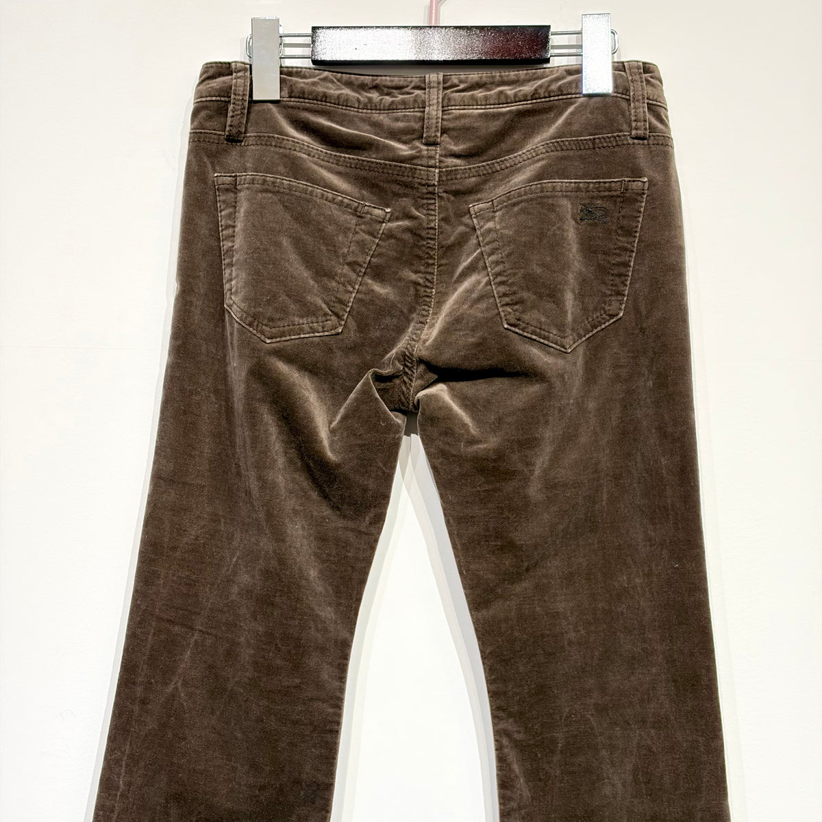 BURBERRY BLUE LABEL コーデュロイ フレアパンツ ブラウン サイズ34 レディース TT108