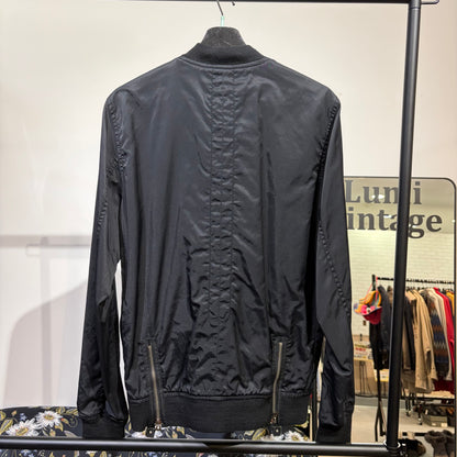 DIESEL ジップアップ ボンバージャケット ブラック グリーン裏地 SK-Y78 メンズ  TT077