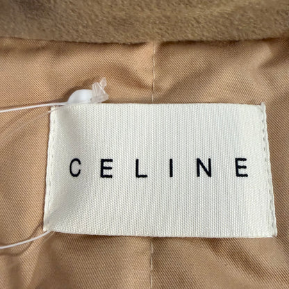 【未使用】CELINE 総柄 ダウンベスト ベージュ M〜L相当 ユニセックス TT005