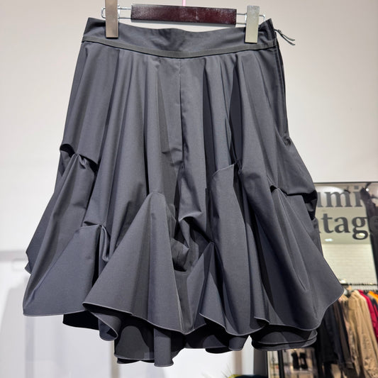 FOXEY NEW YORK フォクシー フレアスカート ティアード ブラック 40 TT064