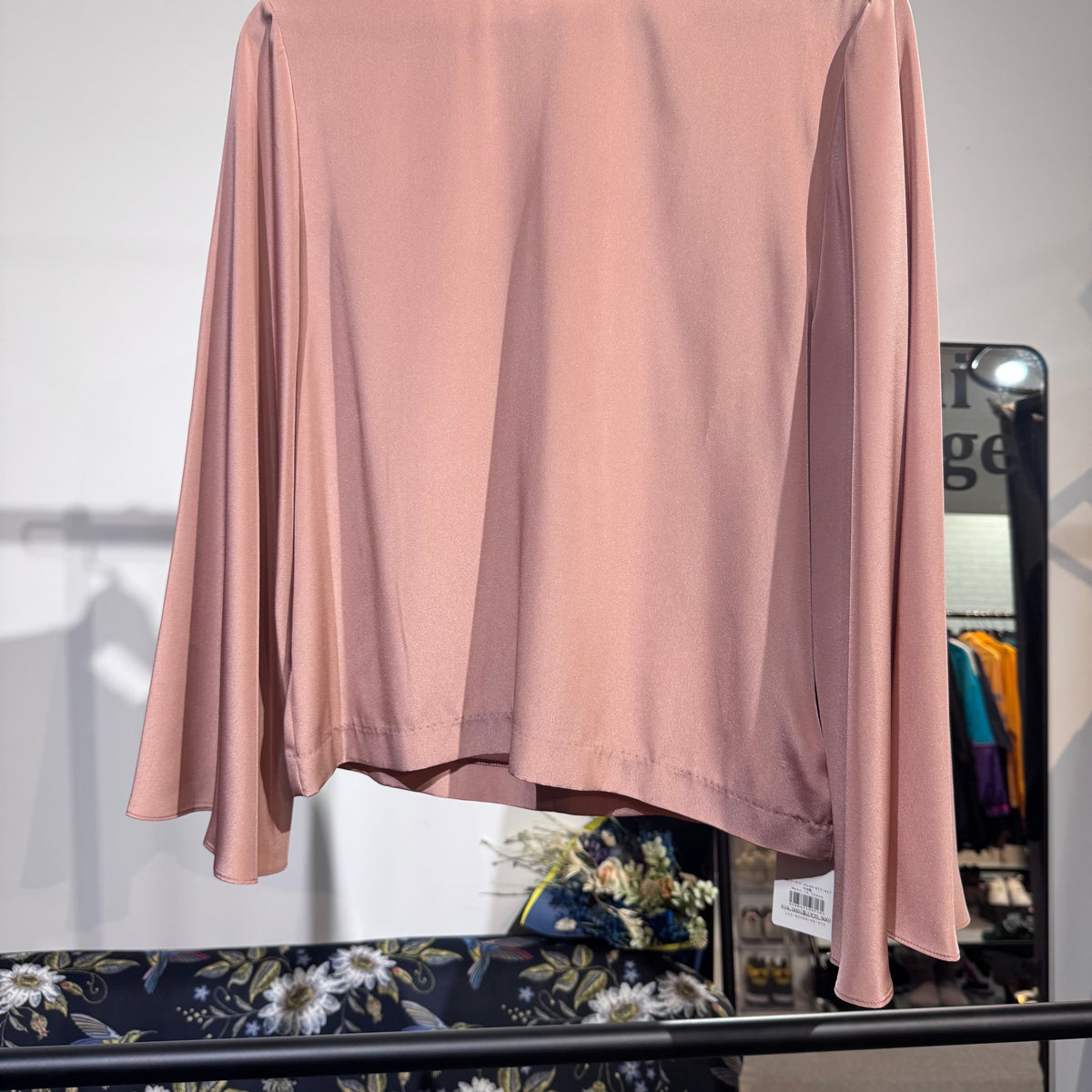 新品 タグ付き【定価20,900円】UNTITLED アンタイトル フレアスリーブ ブラウス ピンク レディース トップス 2 M 日本製 TT021