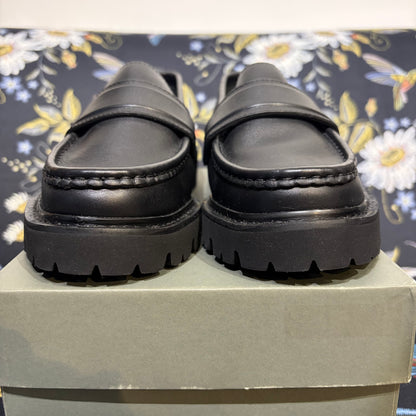 CAMINANDO for DRESSTERIOR レザー ローファー ブラック 厚底ラグソール サイズ7  TT090