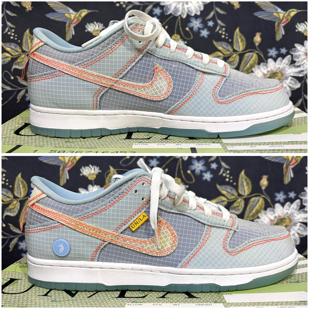 NIKE × UNION DUNK LOW スニーカー DJ9649-400 Hyper Royal 27.5cm 箱付き TT091