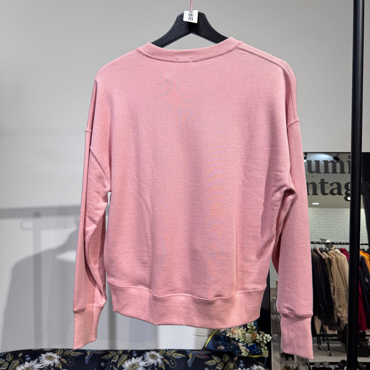 新品・タグ付き【定価16,500円】DRESSTERIOR ドレステリア BERMONDSEY LONDON プリント スウェット コットン100 ピンク レディース トップス サイズ34 XS TT049