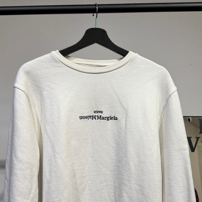 Maison Margiela メゾン マルジェラ ロゴ スウェット ホワイト メンズ 48 S50GU0148 TT102