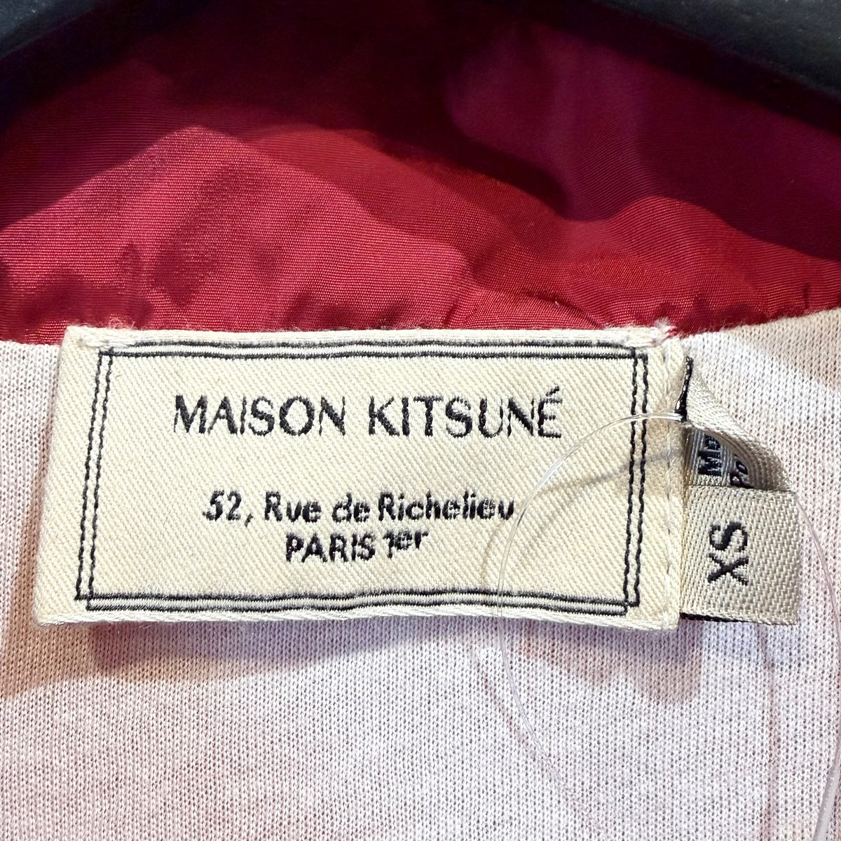MAISON KITSUNÉ メゾンキツネ ナイロン コーチジャケット レッド XS メンズ TT030