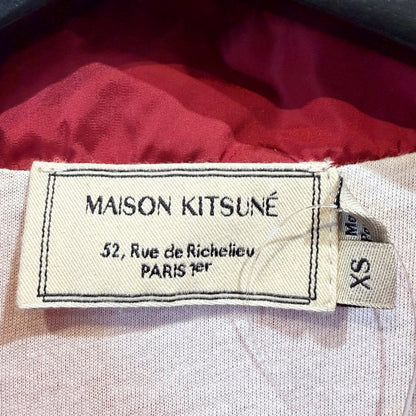 MAISON KITSUNÉ メゾンキツネ ナイロン コーチジャケット レッド XS メンズ TT030