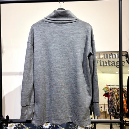 Vivienne Westwood RED LABEL オーブ刺繍 ハイネック ニット グレー サイズ2 日本製 TT085