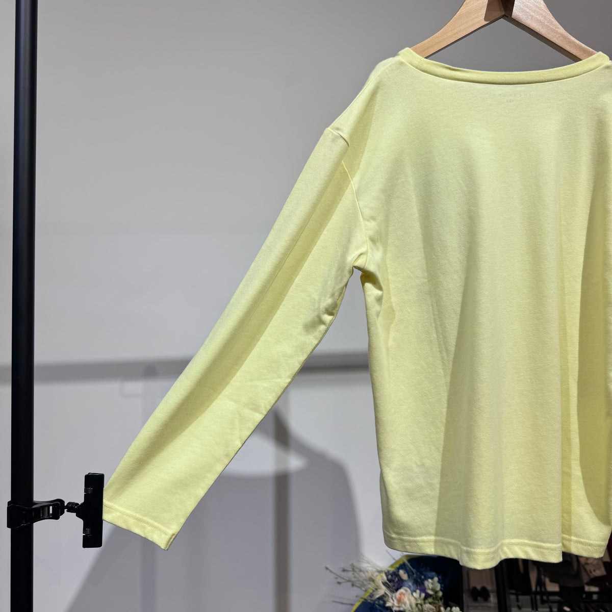 THE SHOP TK キッズ 星柄ポケット 長袖Tシャツ イエロー 150cm 新品タグ付き TT062