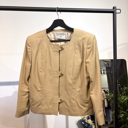 CHANEL セットアップ ジャケット スカート ベージュ系 L レディース TT002
