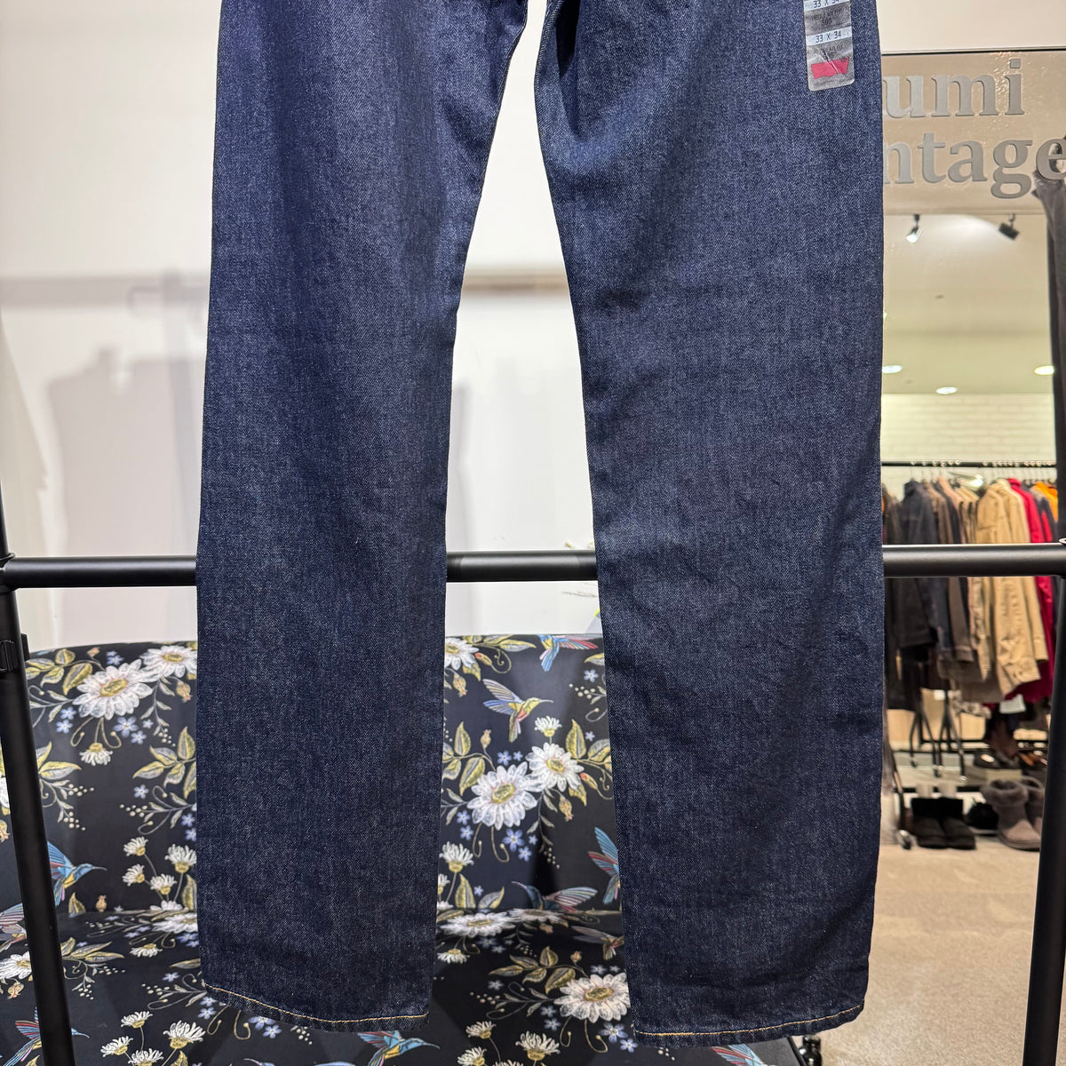 Levi’s 505 Regular Fit ストレートデニムパンツ インディゴ W33 L34 未使用品 TT063