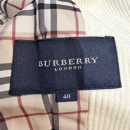 BURBERRY LONDON コーデュロイ テーラードジャケット アイボリー サイズ40 レディース TT105