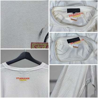 STARLEAN TOKYO スターリアン トーキョー 長袖Tシャツ ロンT ホワイト ベビーグラフィック XL メンズ トップス TT055