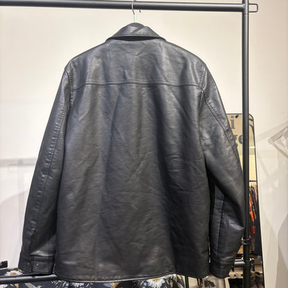 Levi’s フェイクレザー ジャケット ボア裏地 ブラック サイズM メンズ TT093
