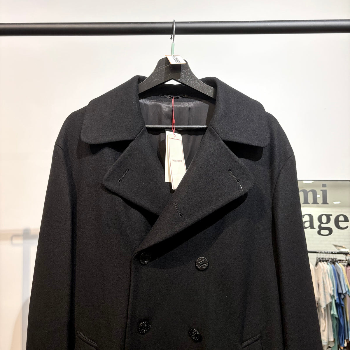 新品【定価13万】DRESSTERIOR × 干場義雅 × MOVB  ダブルブレストコート ブラック M メンズ TT003