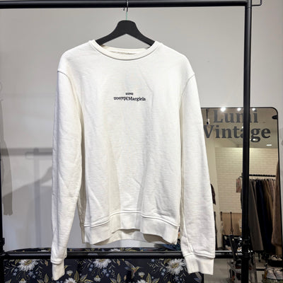 Maison Margiela メゾン マルジェラ ロゴ スウェット ホワイト メンズ 48 S50GU0148 TT102