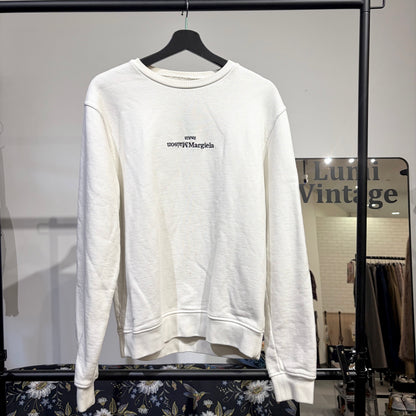 Maison Margiela メゾン マルジェラ ロゴ スウェット ホワイト メンズ 48 S50GU0148 TT102