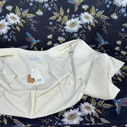 新品・タグ付き【定価31,900円】UNTITLED アンタイトル ロングジレ ベスト ノースリーブ ホワイト系 サイズ2 M 日本製 TT046
