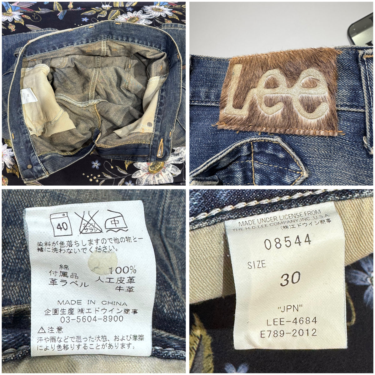 Lee リー デニムショーツ ハーフパンツ サイズ30 インディゴ ヴィンテージ加工 メンズ TT058