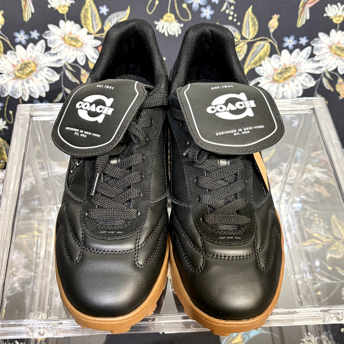 COACH コーチ ローカットスニーカー ブラック ガムソール 27.5cm CC145 メンズ TT094