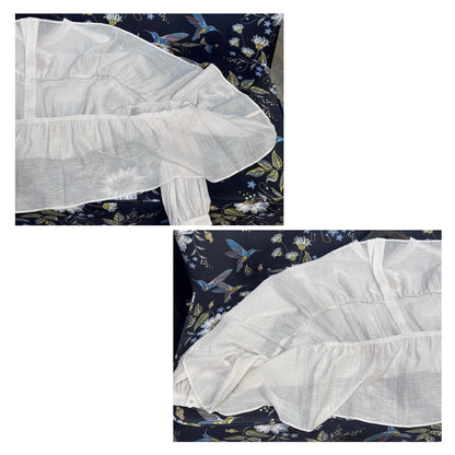 新品・タグ付き【定価19,800円】DRESSTERIOR ドレステリア ティアードブラウス バンドカラー ホワイト系 レディース トップス サイズ36 日本製 TT047