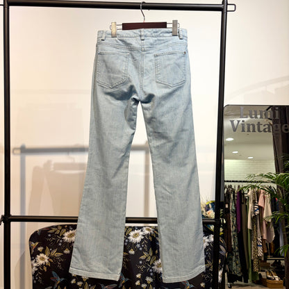 CHANEL デニムパンツ ライトブルー ストレッチ レディース 36 レディース TT011