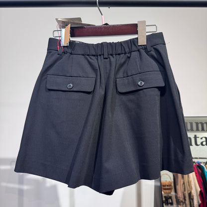 新品 タグ付き【定価17,600円】DRESSTERIOR ドレステリア ショートパンツ ブラック レディース ボトムス きれいめ 上品 36 S 日本製 TT022