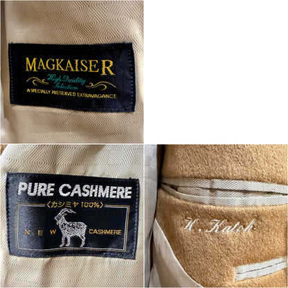 MAGKAISER カシミヤ100% テーラードジャケット キャメルブラウン 94AB4 メンズ TT078