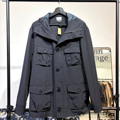 KEN COLLECTION CLASSIC フーデッド フィールドジャケット ブラック LL 日本製 メンズ  TT080