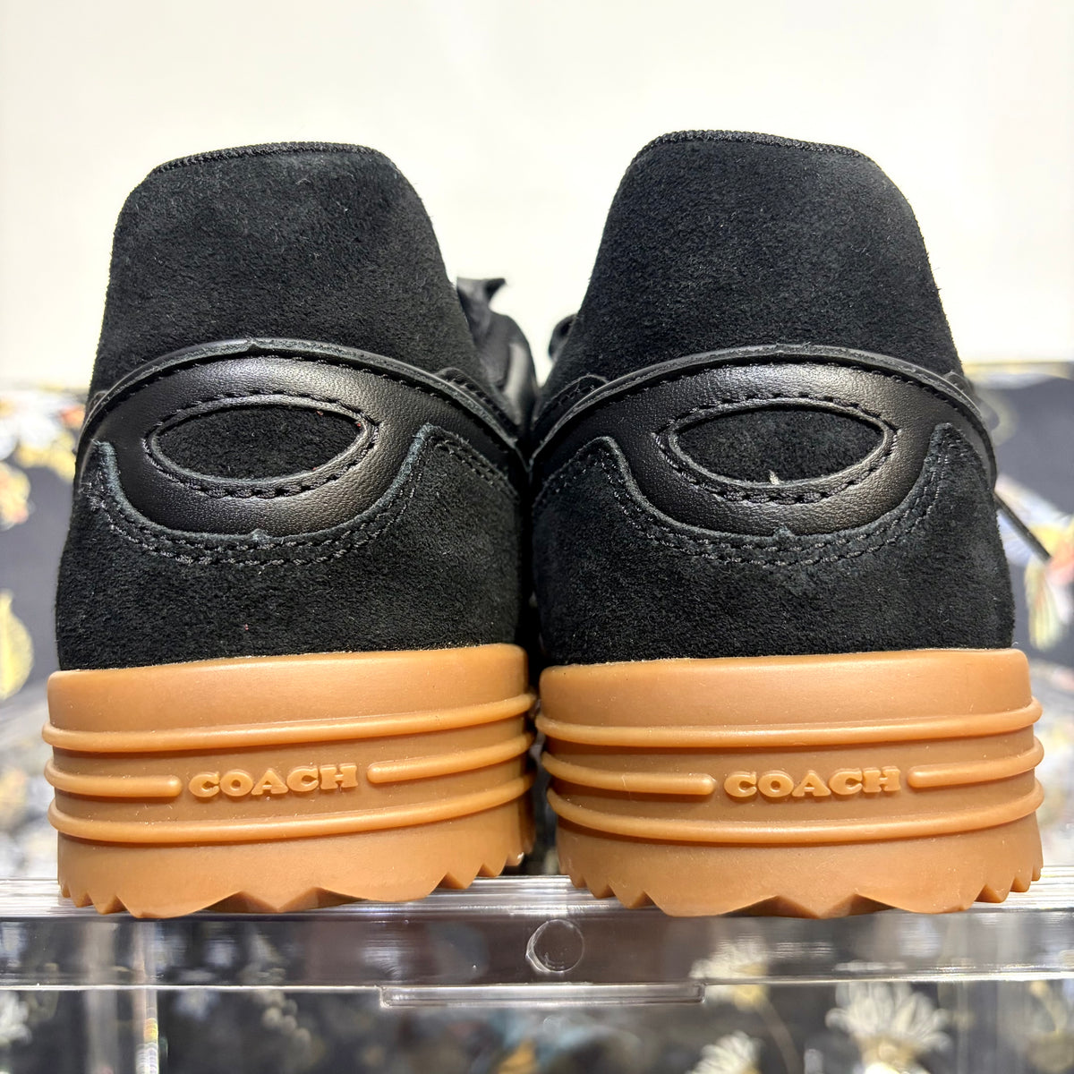 COACH コーチ ローカットスニーカー ブラック ガムソール 27.5cm CC145 メンズ TT094