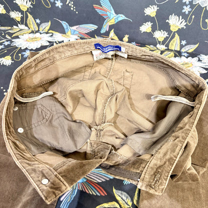BURBERRY BLUE LABEL コーデュロイ フレアパンツ ブラウン サイズ34 レディース TT108