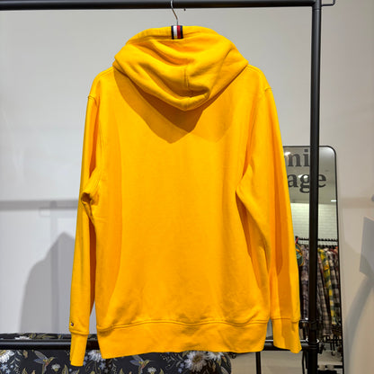 TOMMY HILFIGER ロゴワッペン プルオーバーパーカー イエロー XL TT087