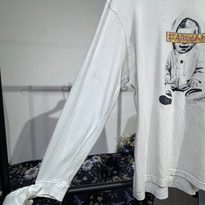 STARLEAN TOKYO スターリアン トーキョー 長袖Tシャツ ロンT ホワイト ベビーグラフィック XL メンズ トップス TT055