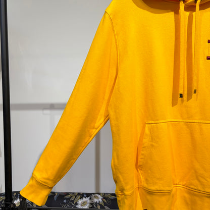 TOMMY HILFIGER ロゴワッペン プルオーバーパーカー イエロー XL TT087