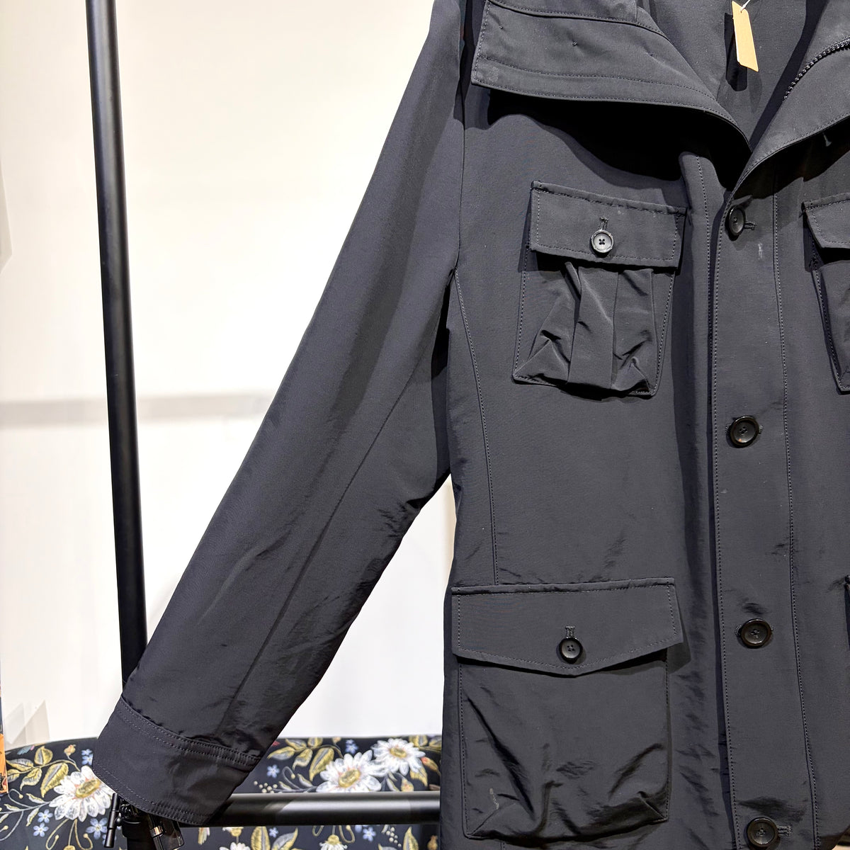 KEN COLLECTION CLASSIC フーデッド フィールドジャケット ブラック LL 日本製 メンズ  TT080