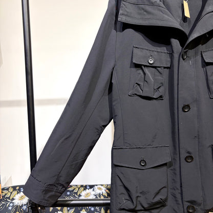 KEN COLLECTION CLASSIC フーデッド フィールドジャケット ブラック LL 日本製 メンズ  TT080
