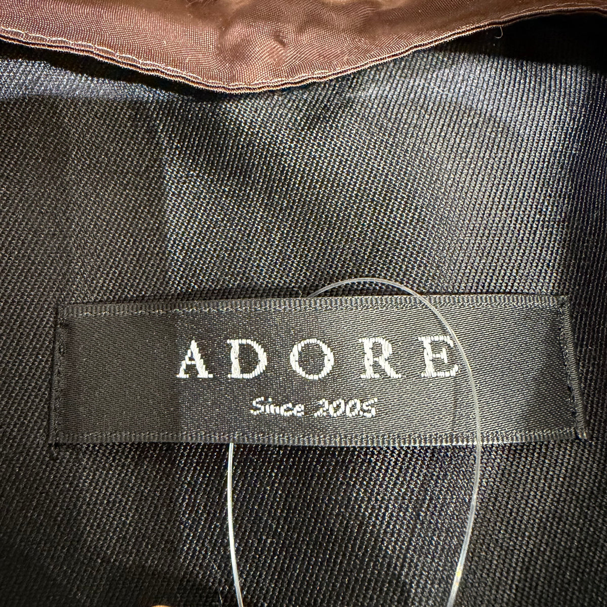ADORE ファー切替 ツイード ノースリーブトップス ブラック マルチカラー 38 レディース TT109