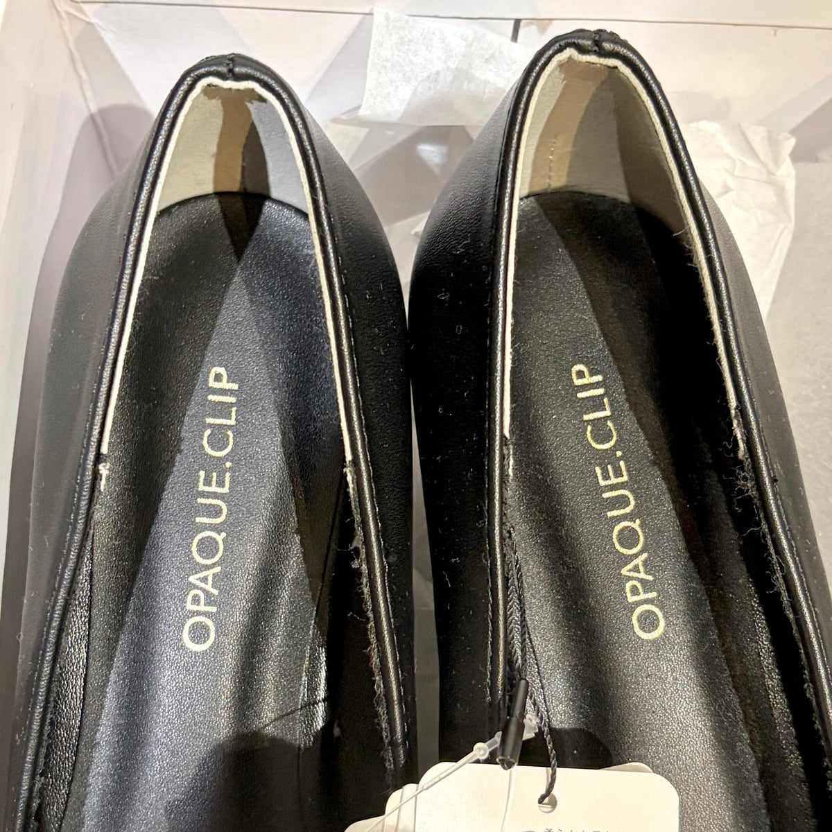 【新品】OPAQUE.CLIP ポインテッドトゥ パンプス ブラック S 5cmヒール TT013