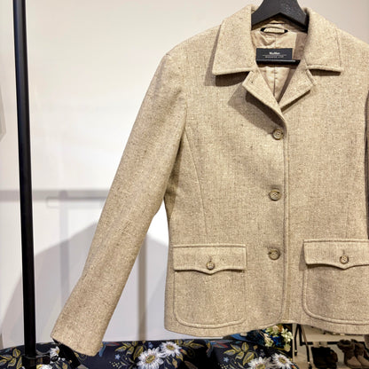 Max Mara WEEKEND LINE ヴァージンウール ジャケット ベージュ 42 レディース  TT084