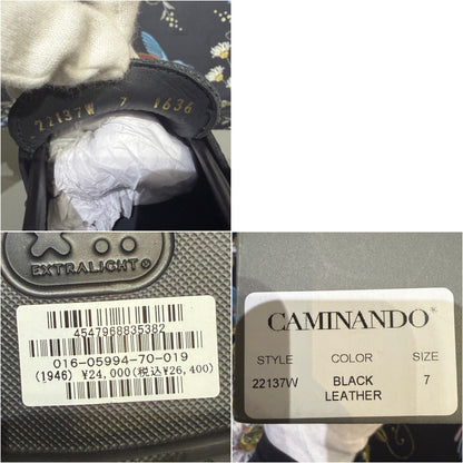 CAMINANDO for DRESSTERIOR レザー ローファー ブラック 厚底ラグソール サイズ7  TT090