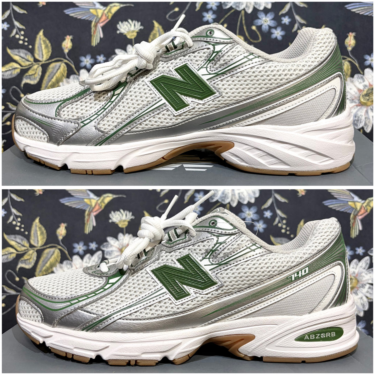 未使用 New Balance 740 U740SF2 スニーカー ホワイト シルバー グリーン 28.0cm メンズ TT083