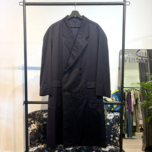 Christian Dior MONSIEUR ダブルブレスト ロングコート ネイビー M メンズ TT012