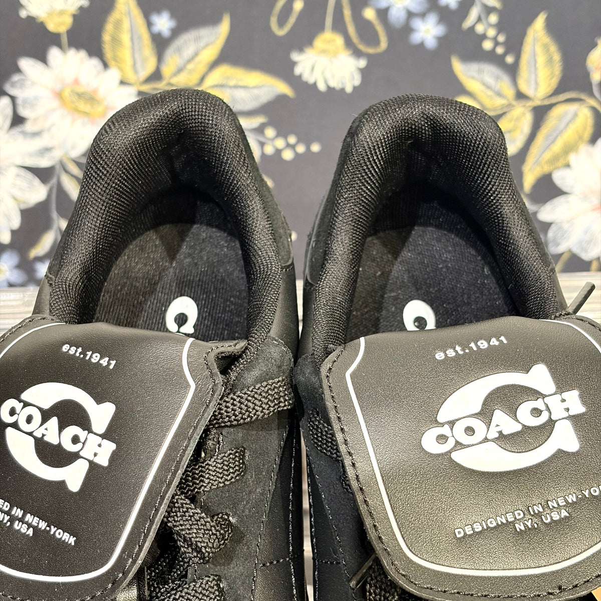 COACH コーチ ローカットスニーカー ブラック ガムソール 27.5cm CC145 メンズ TT094