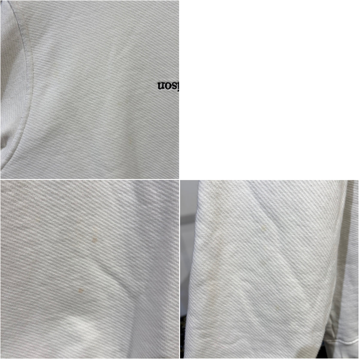 Maison Margiela メゾン マルジェラ ロゴ スウェット ホワイト メンズ 48 S50GU0148 TT102