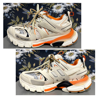 BALENCIAGA バレンシアガ ダッドスニーカー ホワイト オレンジ 37 24.5cm 箱付き TT038