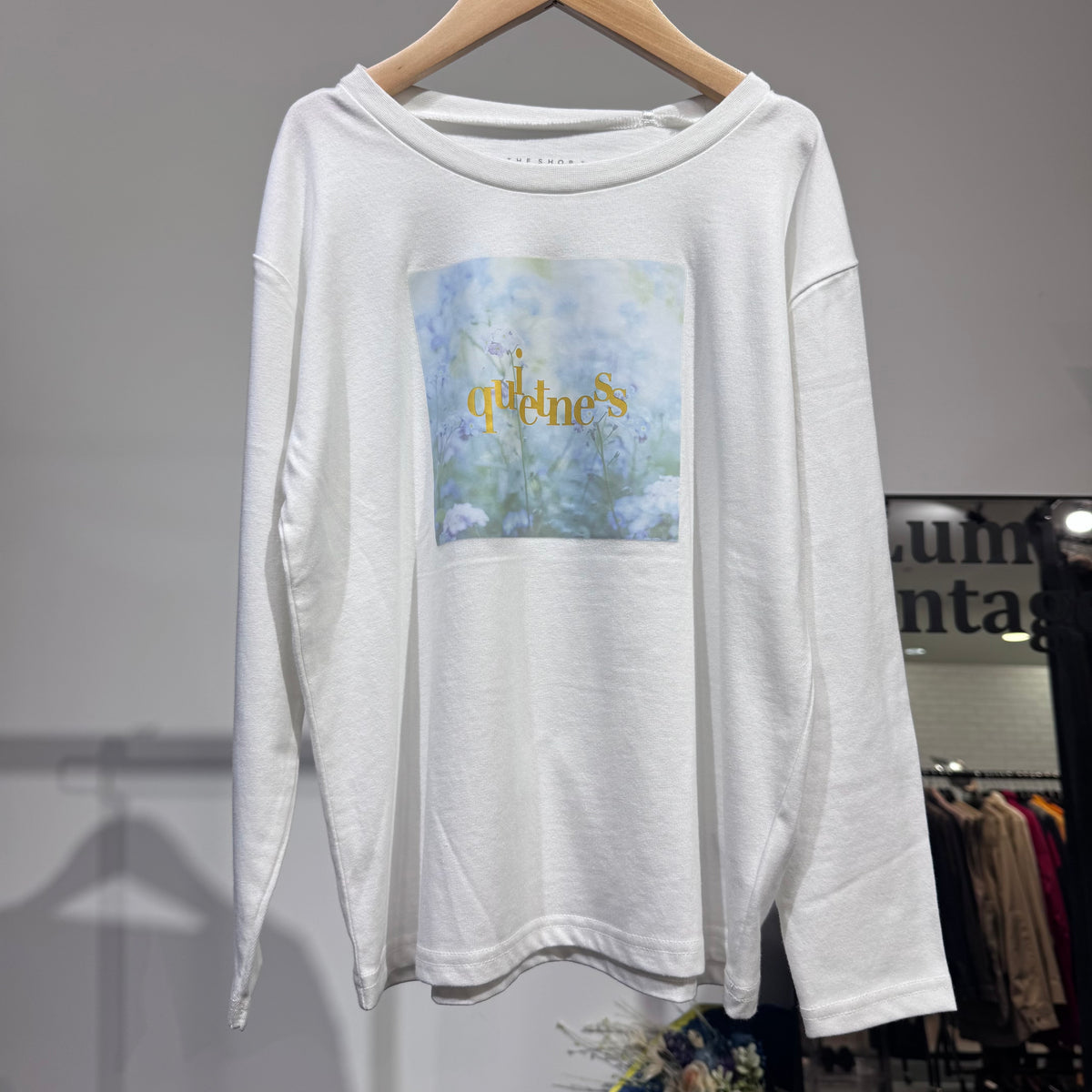 THE SHOP TK キッズ 長袖プリントTシャツ ホワイト 130cm 新品タグ付き TT060