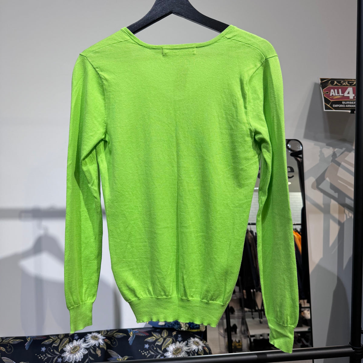 RALPH LAUREN SPORT ラルフローレンスポーツ Vネック ニット セーター グリーン S ポニー刺繍 TT057