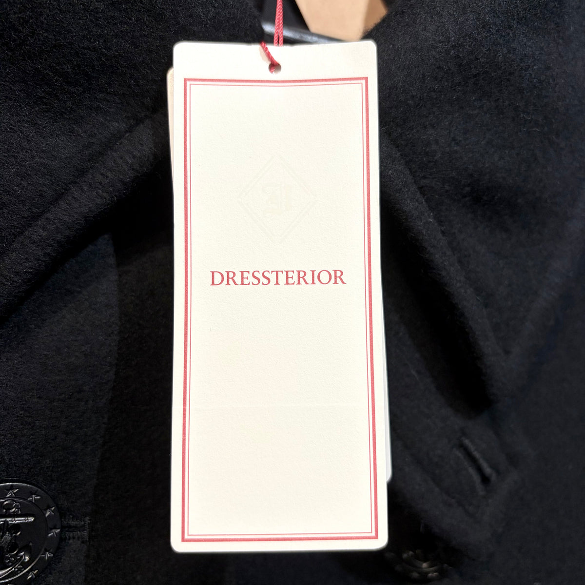 新品【定価9.9万】DRESSTERIOR × 干場義雅 コラボ Pコート ブラック S メンズ TT004